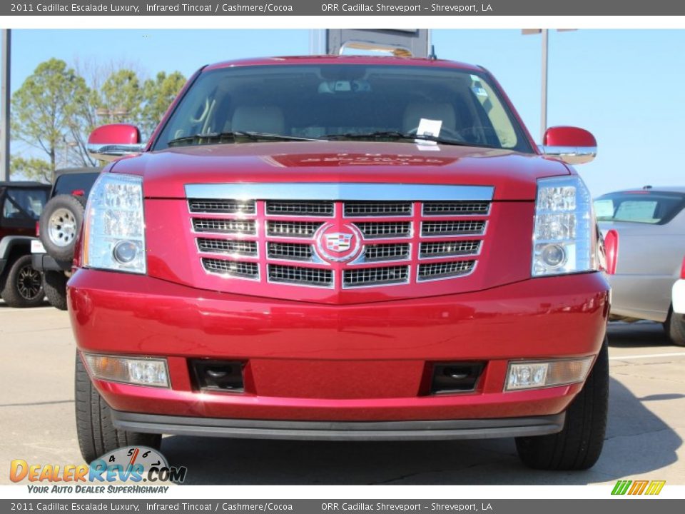 2011 Cadillac Escalade Luxury Infrared Tincoat / Cashmere/Cocoa Photo #7