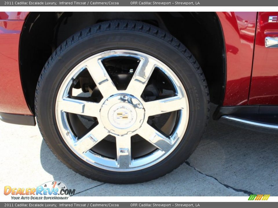 2011 Cadillac Escalade Luxury Infrared Tincoat / Cashmere/Cocoa Photo #9