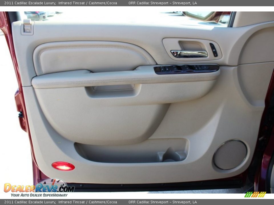 2011 Cadillac Escalade Luxury Infrared Tincoat / Cashmere/Cocoa Photo #12