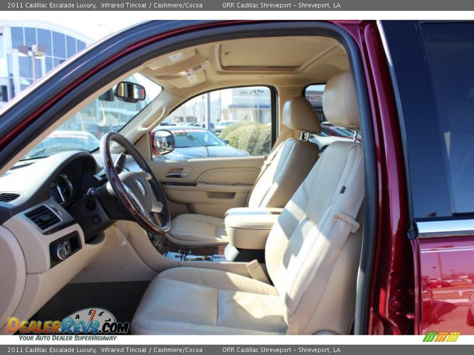 2011 Cadillac Escalade Luxury Infrared Tincoat / Cashmere/Cocoa Photo #13