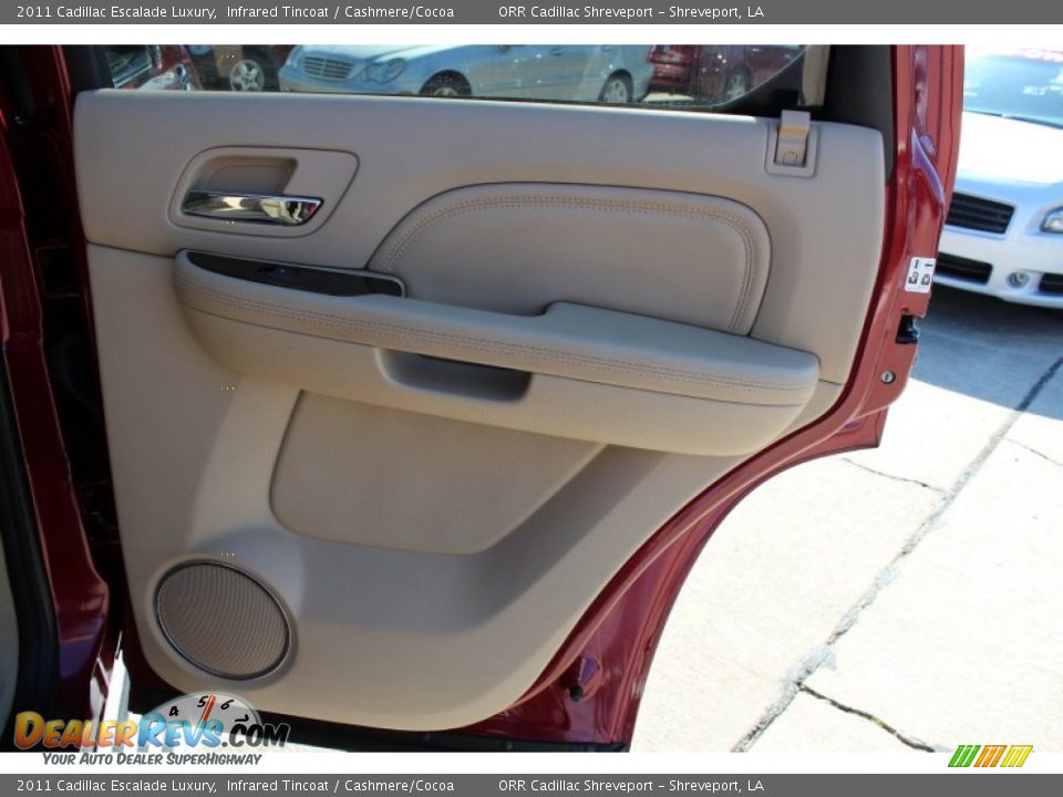 2011 Cadillac Escalade Luxury Infrared Tincoat / Cashmere/Cocoa Photo #18