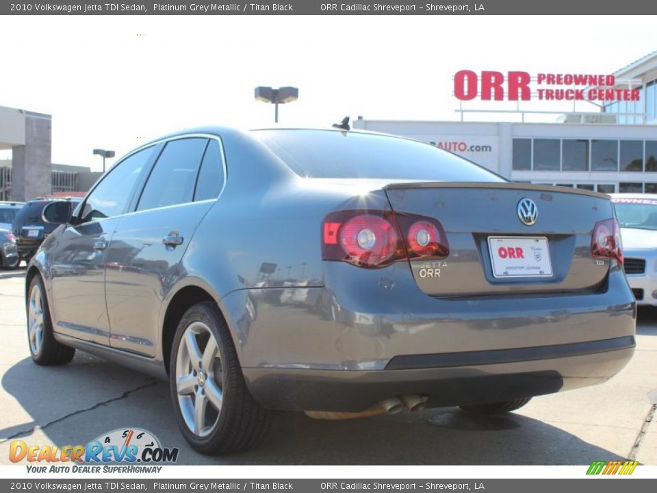 2010 Volkswagen Jetta TDI Sedan Platinum Grey Metallic / Titan Black Photo #3
