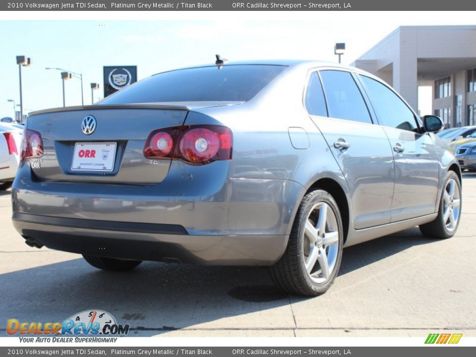 2010 Volkswagen Jetta TDI Sedan Platinum Grey Metallic / Titan Black Photo #4