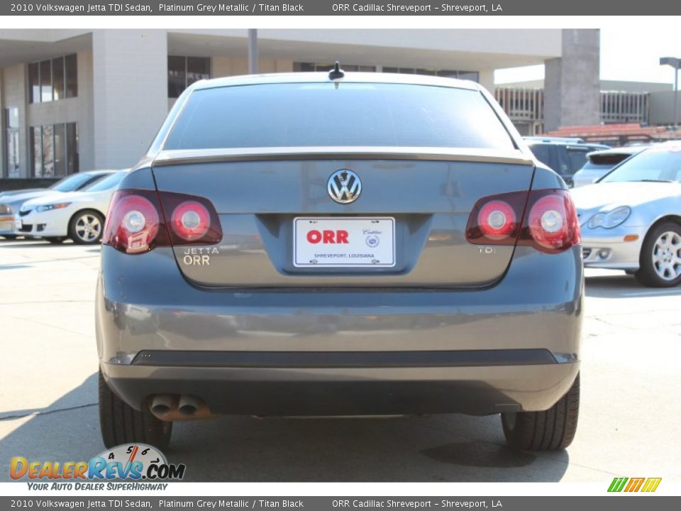 2010 Volkswagen Jetta TDI Sedan Platinum Grey Metallic / Titan Black Photo #9