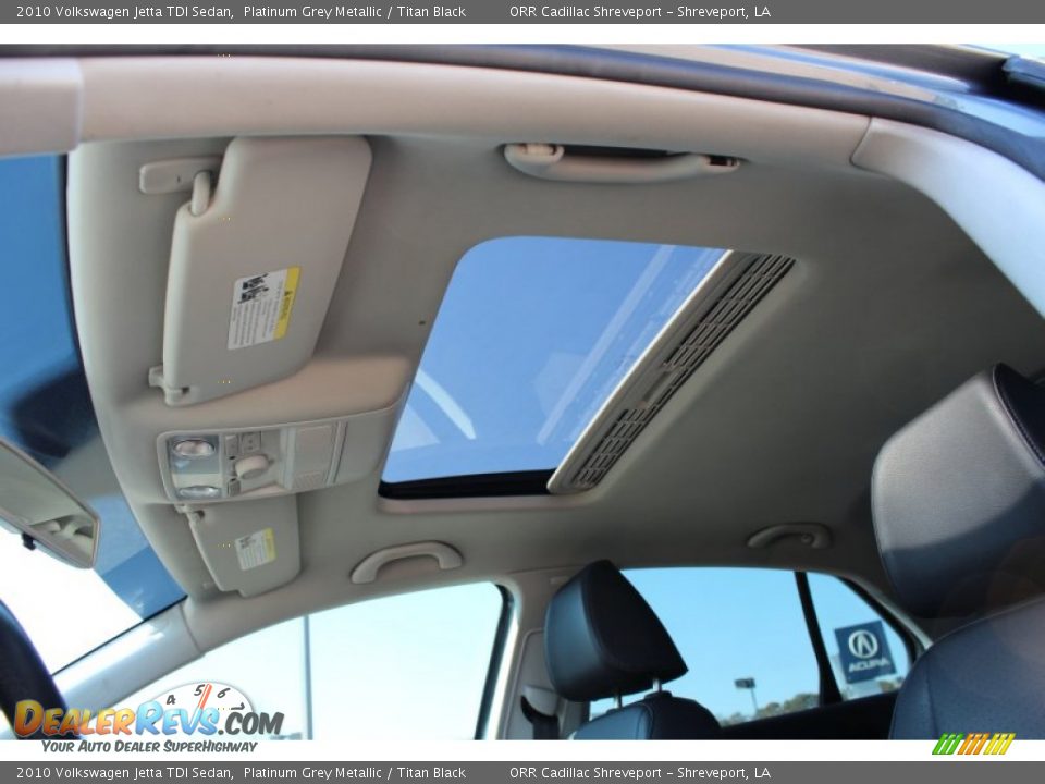 2010 Volkswagen Jetta TDI Sedan Platinum Grey Metallic / Titan Black Photo #22
