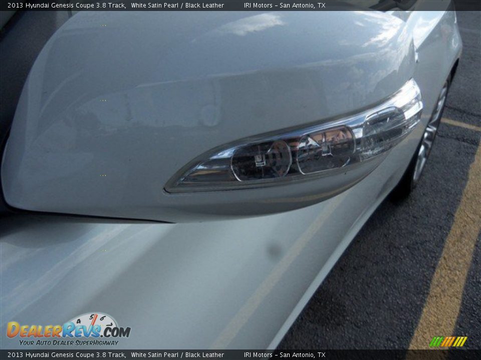 2013 Hyundai Genesis Coupe 3.8 Track White Satin Pearl / Black Leather Photo #4