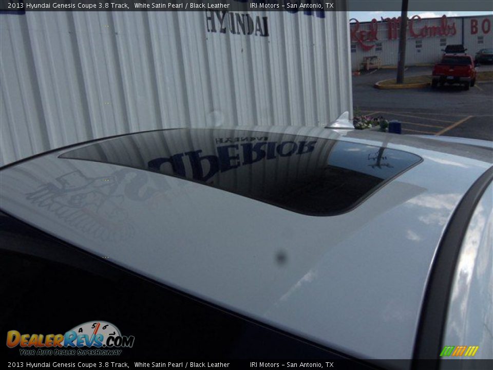 2013 Hyundai Genesis Coupe 3.8 Track White Satin Pearl / Black Leather Photo #5