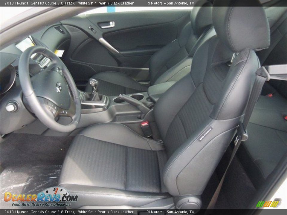 2013 Hyundai Genesis Coupe 3.8 Track White Satin Pearl / Black Leather Photo #11