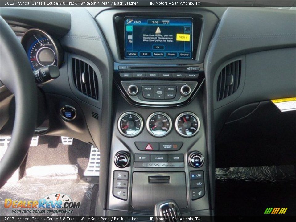 2013 Hyundai Genesis Coupe 3.8 Track White Satin Pearl / Black Leather Photo #14