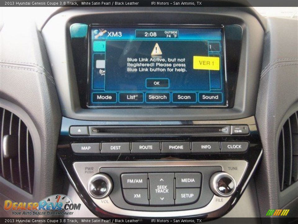 2013 Hyundai Genesis Coupe 3.8 Track White Satin Pearl / Black Leather Photo #16