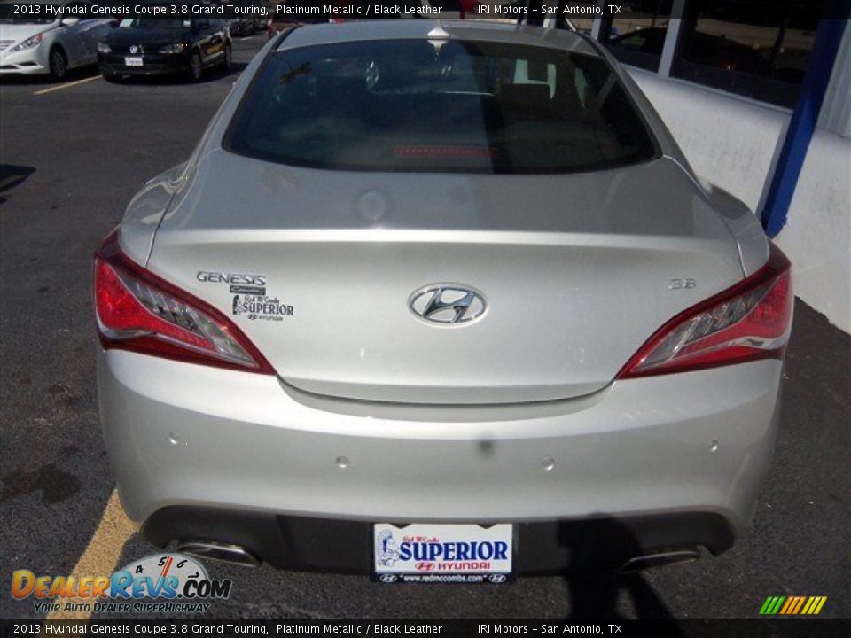 2013 Hyundai Genesis Coupe 3.8 Grand Touring Platinum Metallic / Black Leather Photo #8