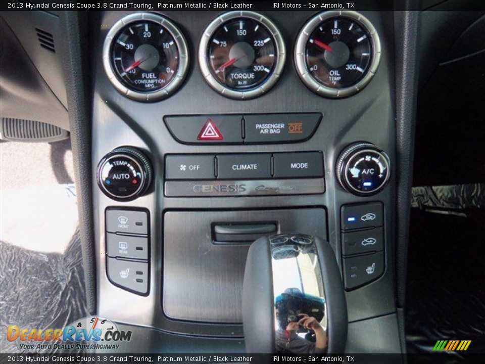 2013 Hyundai Genesis Coupe 3.8 Grand Touring Platinum Metallic / Black Leather Photo #17