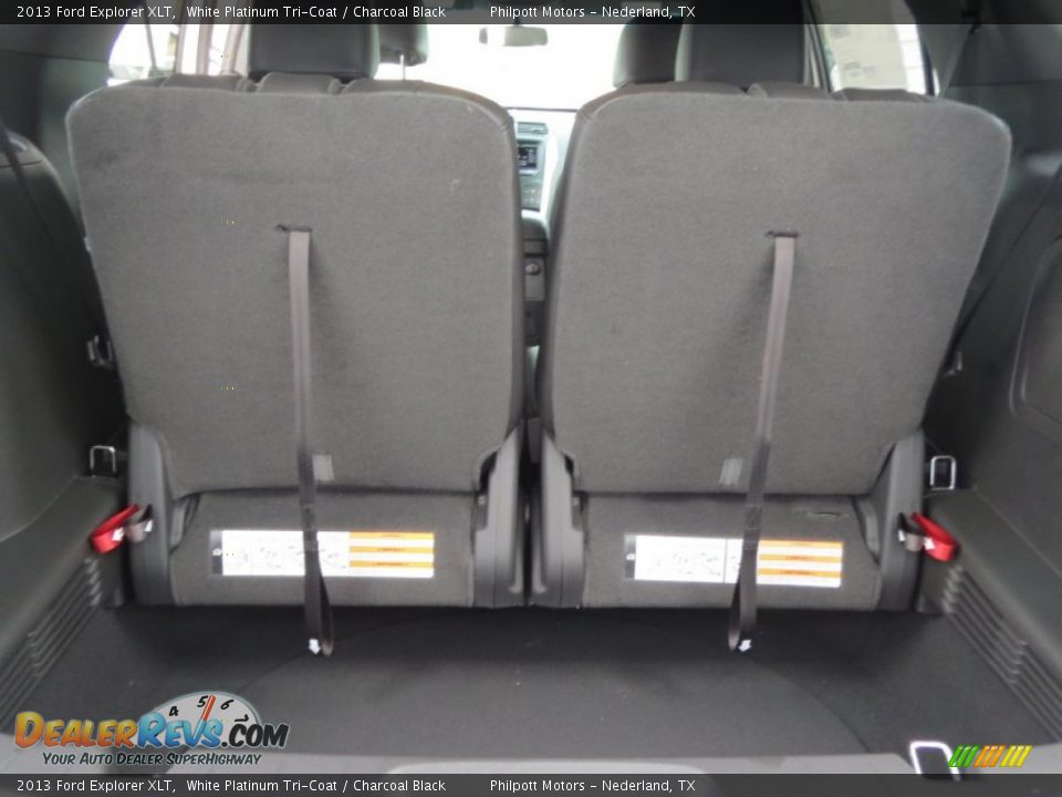 2013 Ford Explorer XLT White Platinum Tri-Coat / Charcoal Black Photo #14