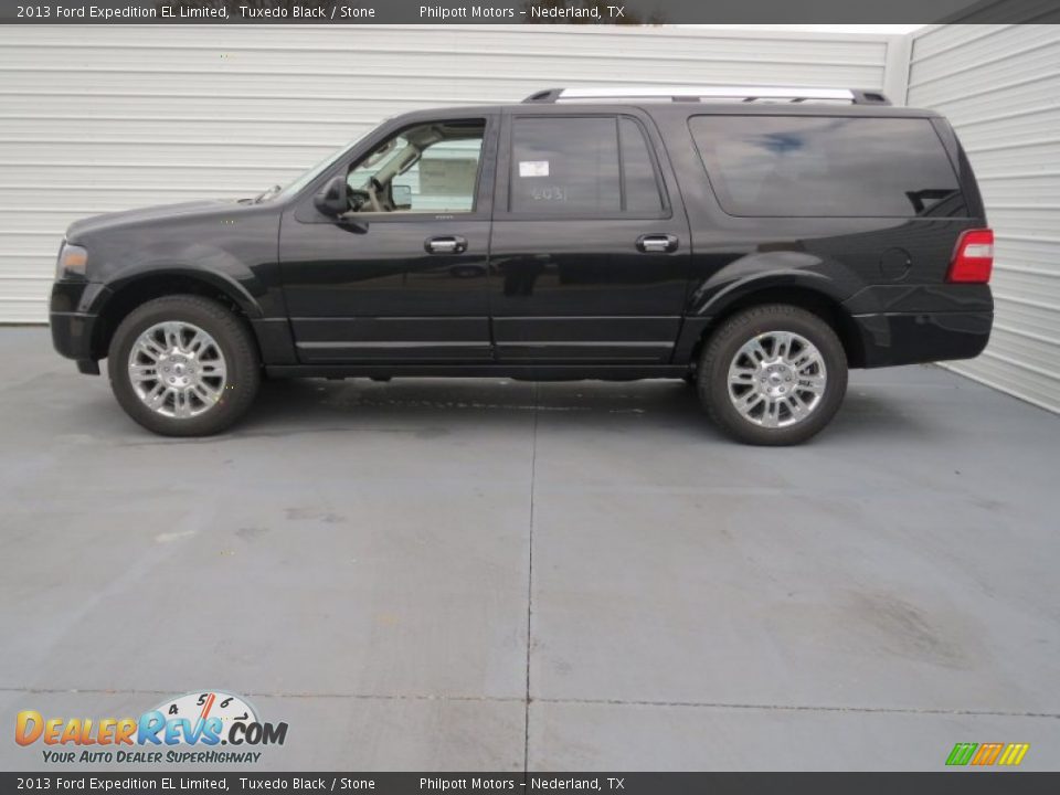2013 Ford Expedition EL Limited Tuxedo Black / Stone Photo #5