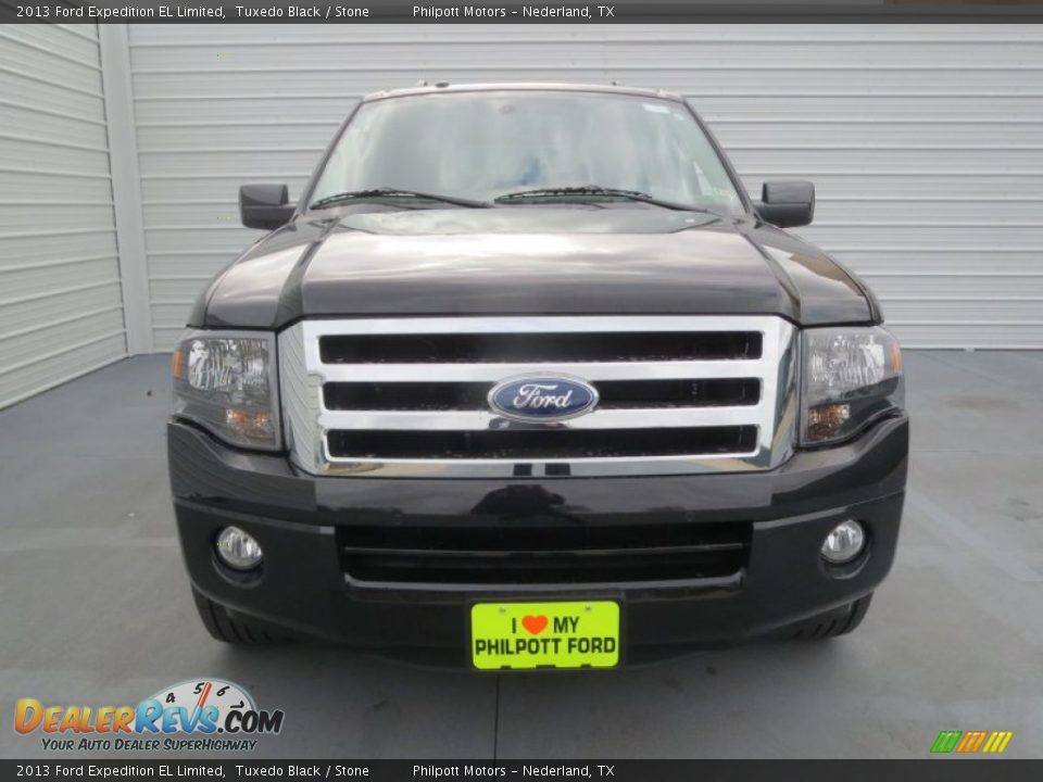 2013 Ford Expedition EL Limited Tuxedo Black / Stone Photo #7