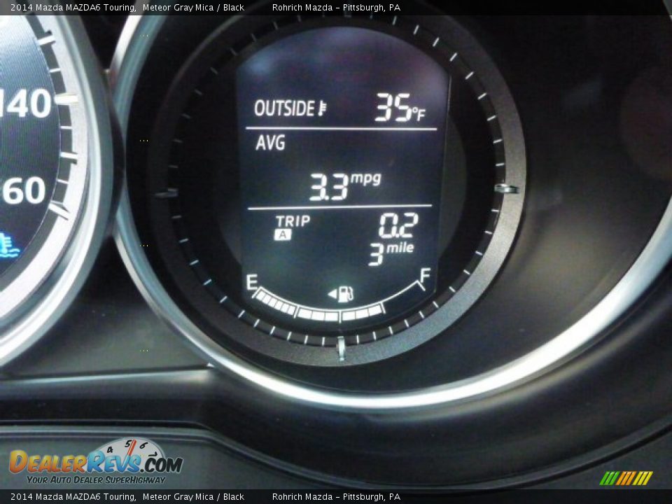 2014 Mazda MAZDA6 Touring Meteor Gray Mica / Black Photo #20