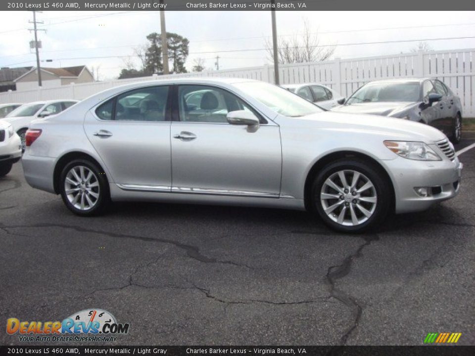 2010 Lexus LS 460 AWD Mercury Metallic / Light Gray Photo #3