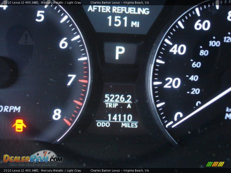 2010 Lexus LS 460 AWD Mercury Metallic / Light Gray Photo #16