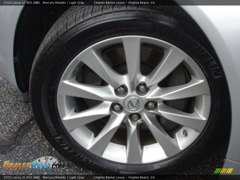 2010 Lexus LS 460 AWD Mercury Metallic / Light Gray Photo #25