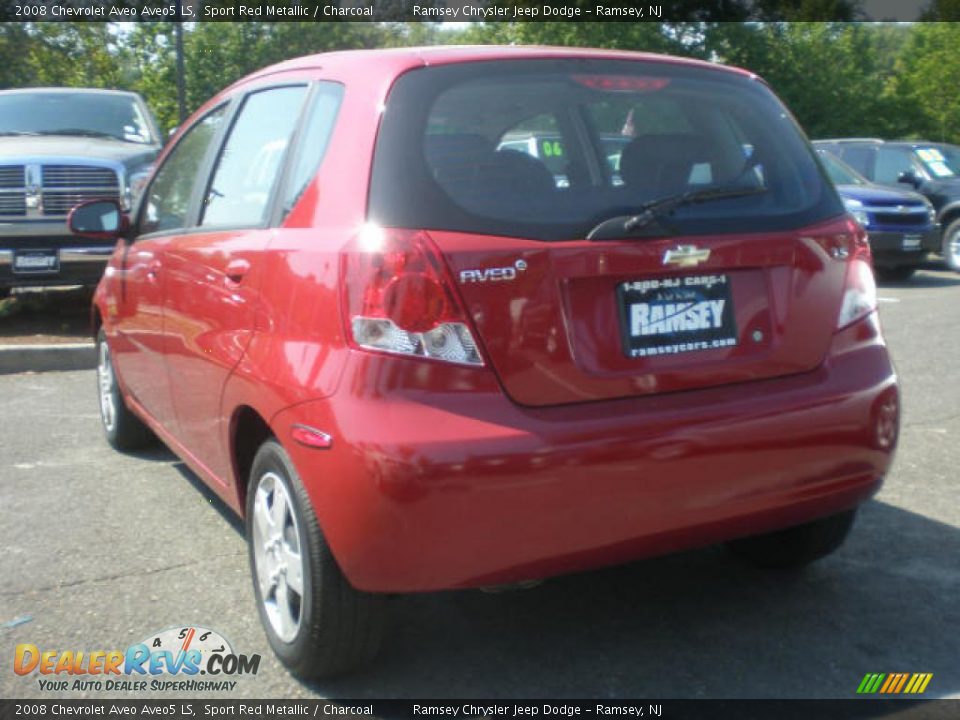 2008 Chevrolet Aveo Aveo5 LS Sport Red Metallic / Charcoal Photo #3