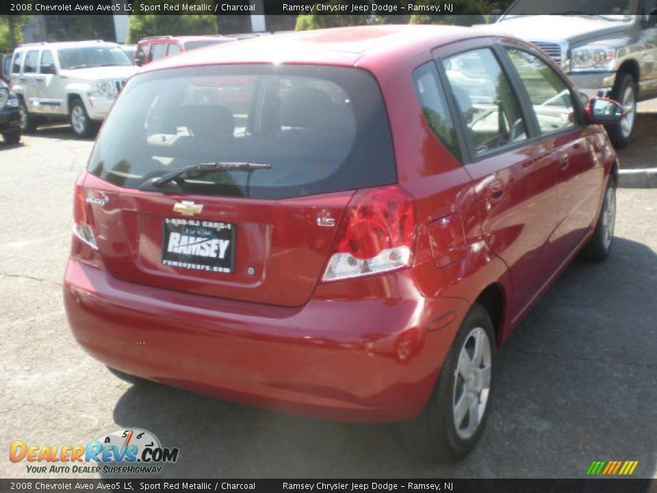 2008 Chevrolet Aveo Aveo5 LS Sport Red Metallic / Charcoal Photo #6