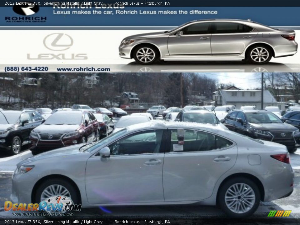 2013 Lexus ES 350 Silver Lining Metallic / Light Gray Photo #1