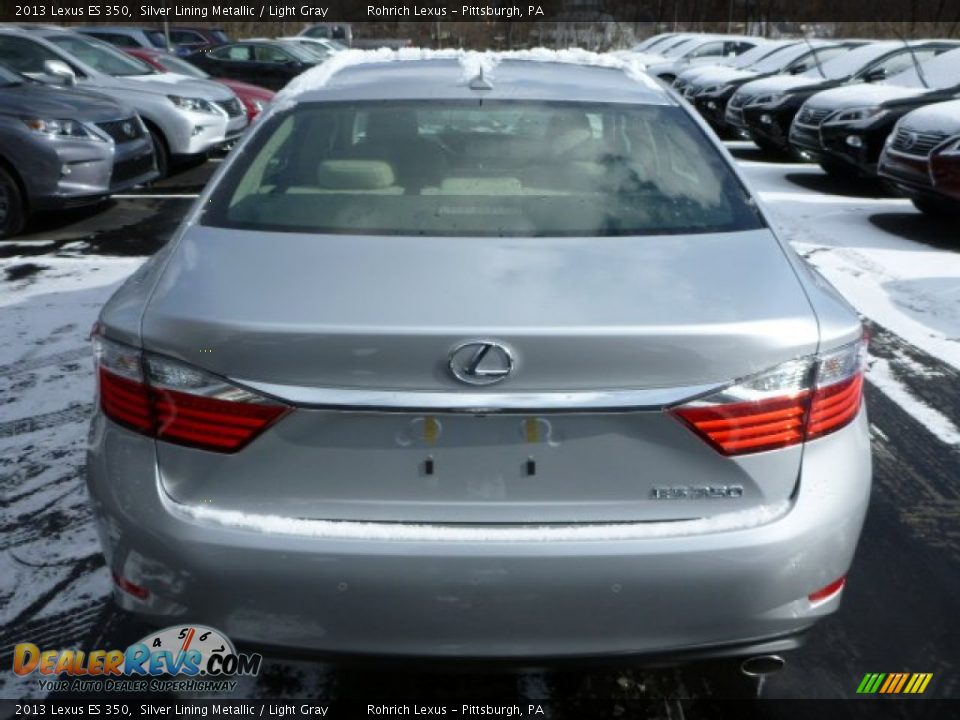 2013 Lexus ES 350 Silver Lining Metallic / Light Gray Photo #3