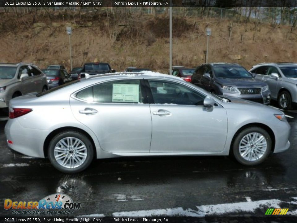 2013 Lexus ES 350 Silver Lining Metallic / Light Gray Photo #5