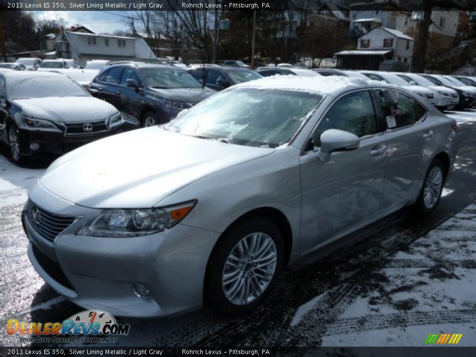 2013 Lexus ES 350 Silver Lining Metallic / Light Gray Photo #8