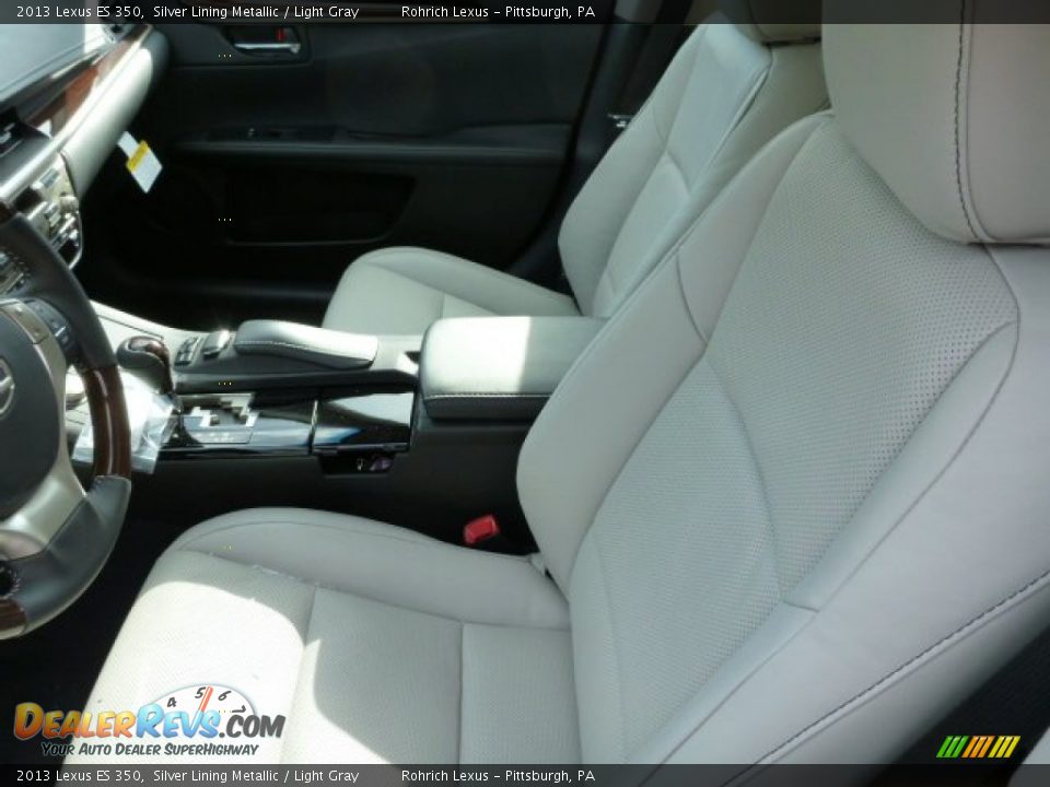 2013 Lexus ES 350 Silver Lining Metallic / Light Gray Photo #10