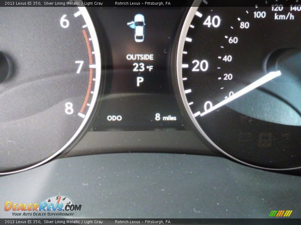 2013 Lexus ES 350 Silver Lining Metallic / Light Gray Photo #19