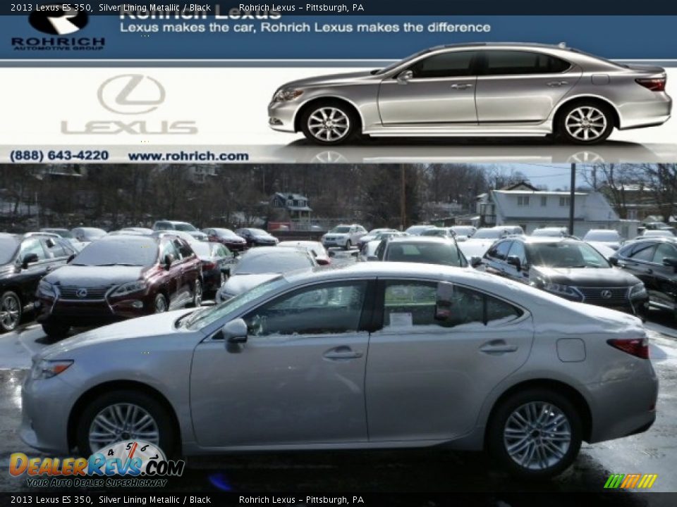 2013 Lexus ES 350 Silver Lining Metallic / Black Photo #1