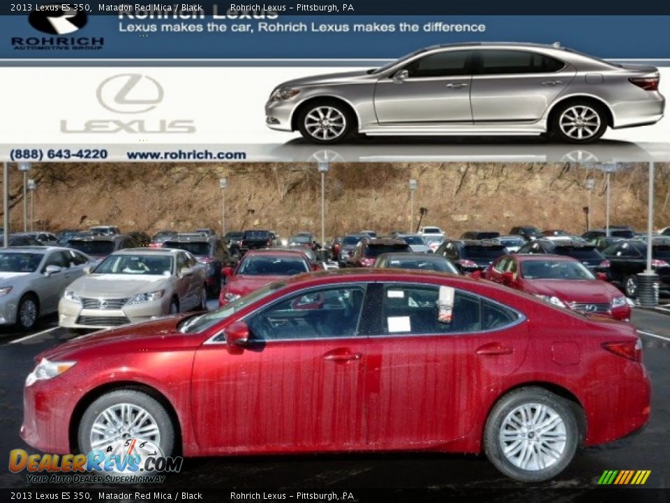 2013 Lexus ES 350 Matador Red Mica / Black Photo #1