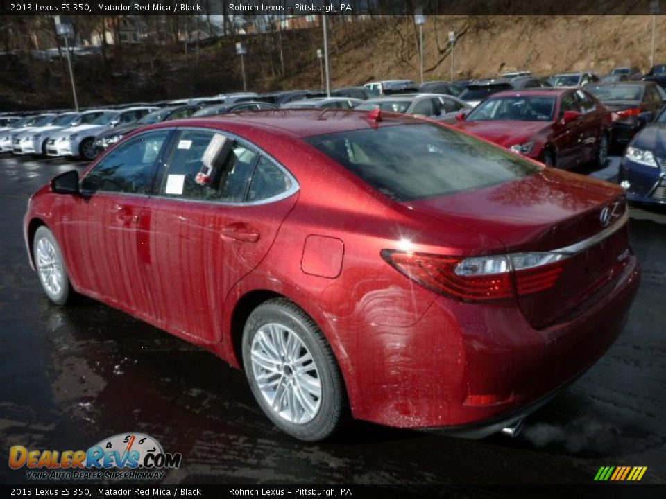 2013 Lexus ES 350 Matador Red Mica / Black Photo #2