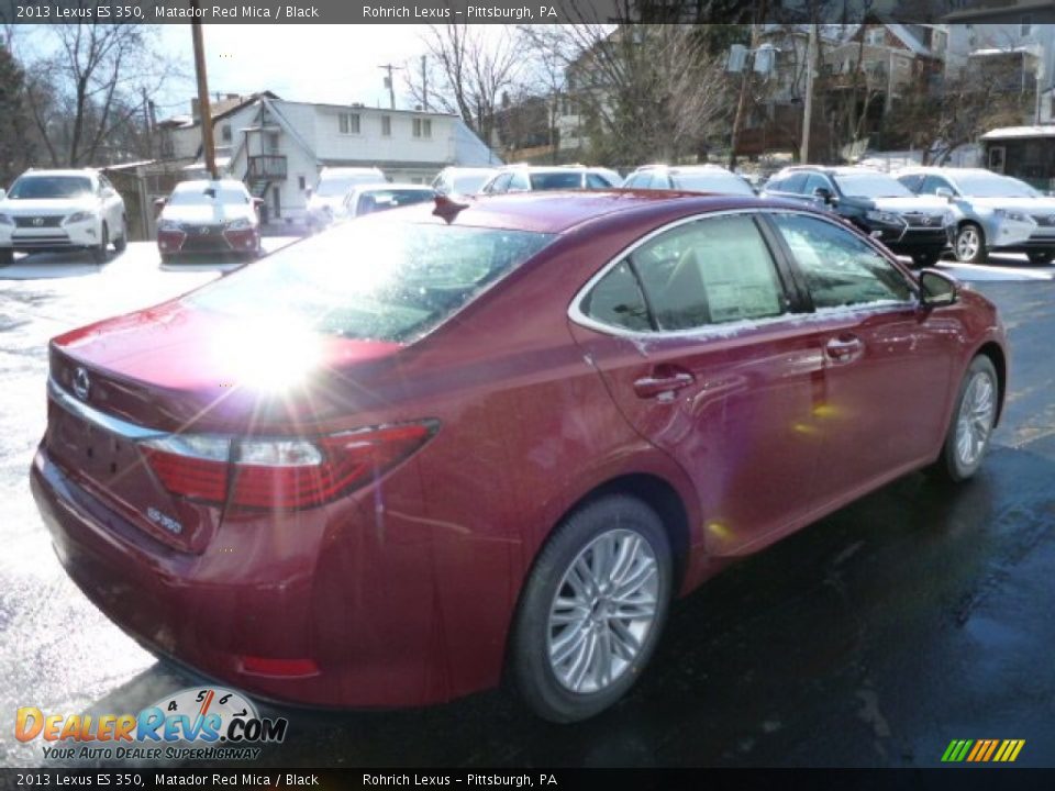 2013 Lexus ES 350 Matador Red Mica / Black Photo #4