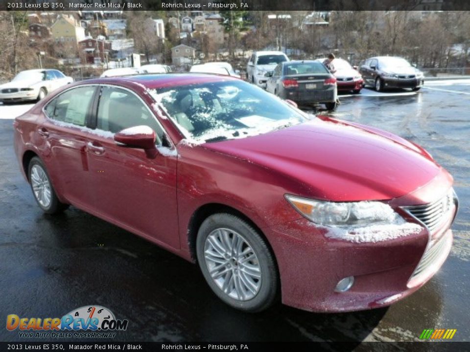2013 Lexus ES 350 Matador Red Mica / Black Photo #6