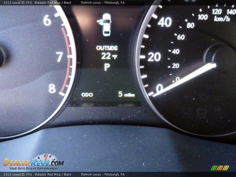 2013 Lexus ES 350 Matador Red Mica / Black Photo #19