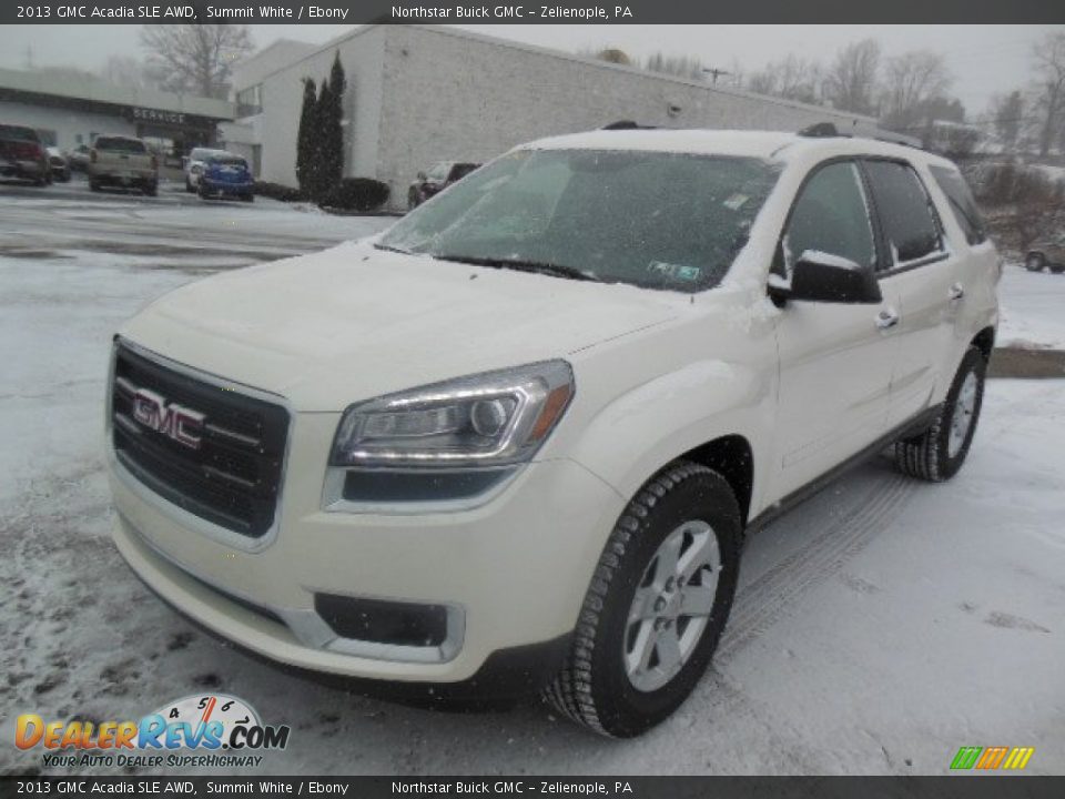 2013 GMC Acadia SLE AWD Summit White / Ebony Photo #2