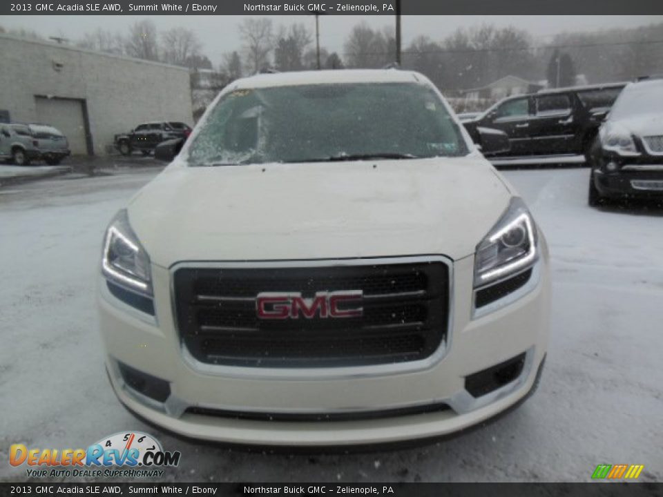 2013 GMC Acadia SLE AWD Summit White / Ebony Photo #3