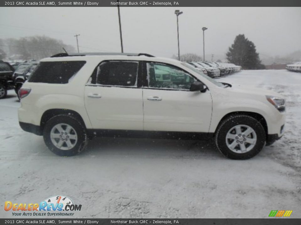 2013 GMC Acadia SLE AWD Summit White / Ebony Photo #5