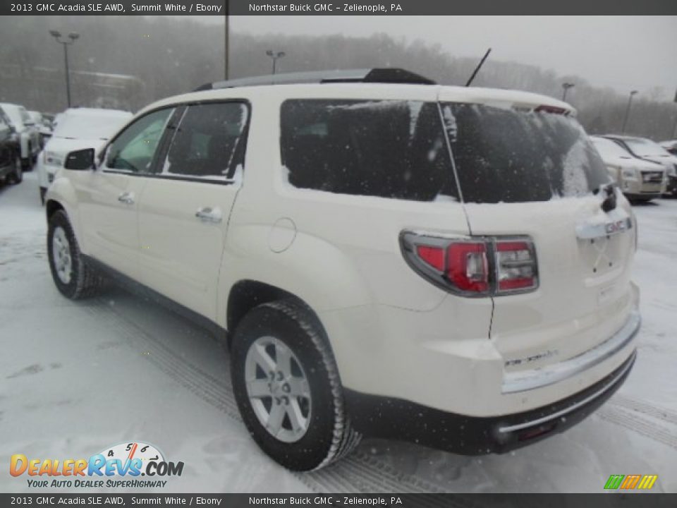 2013 GMC Acadia SLE AWD Summit White / Ebony Photo #8