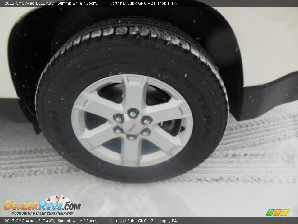 2013 GMC Acadia SLE AWD Summit White / Ebony Photo #9