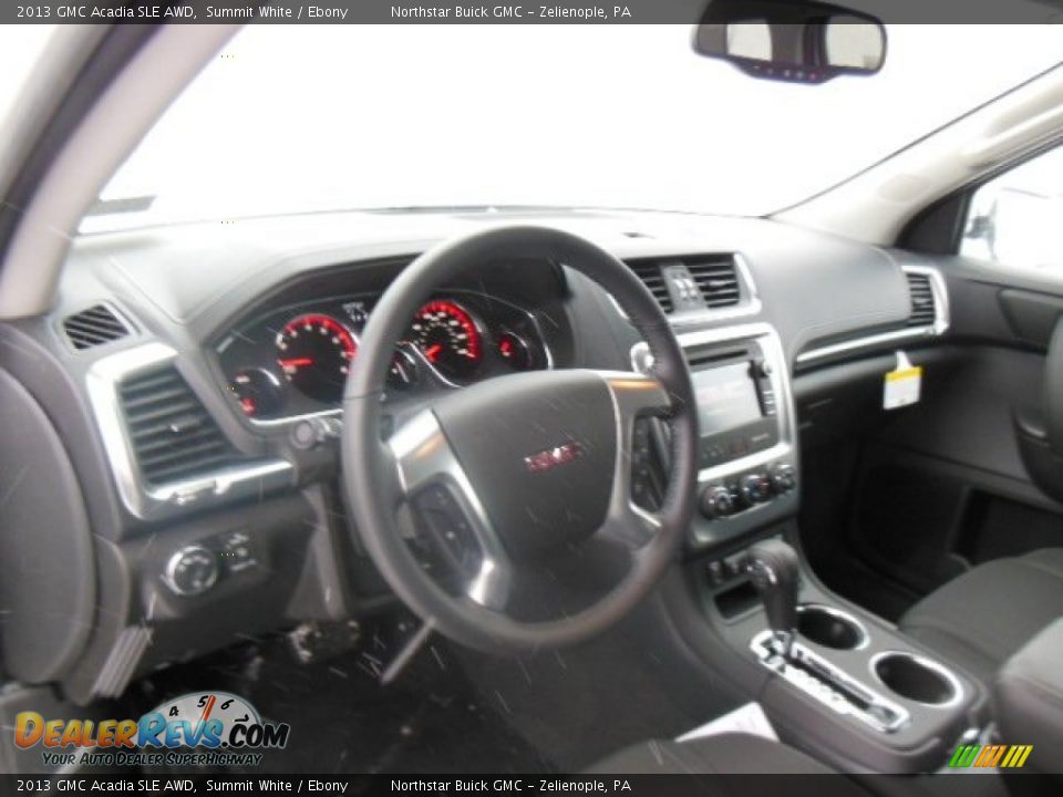2013 GMC Acadia SLE AWD Summit White / Ebony Photo #10