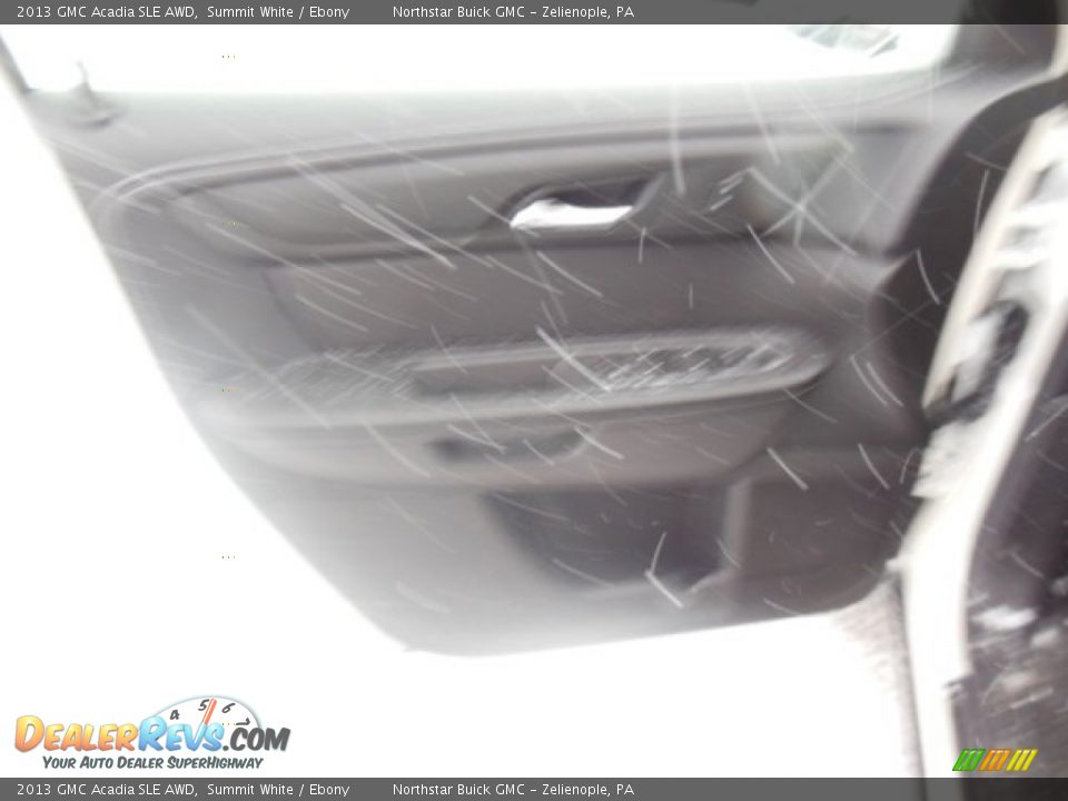 2013 GMC Acadia SLE AWD Summit White / Ebony Photo #12