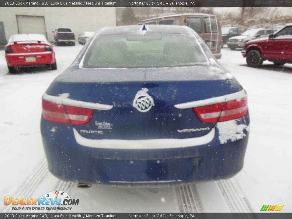 2013 Buick Verano FWD Luxo Blue Metallic / Medium Titanium Photo #7