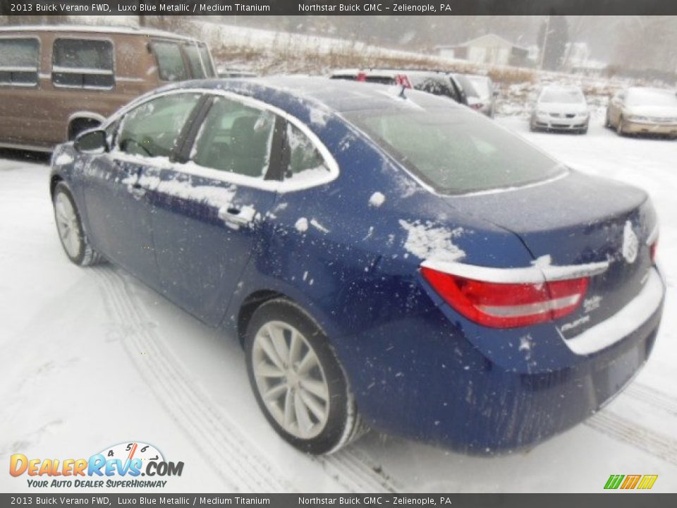 2013 Buick Verano FWD Luxo Blue Metallic / Medium Titanium Photo #8