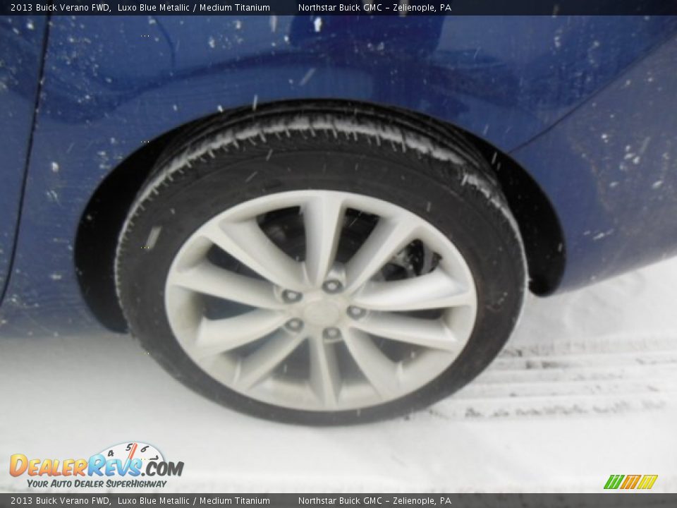 2013 Buick Verano FWD Luxo Blue Metallic / Medium Titanium Photo #9