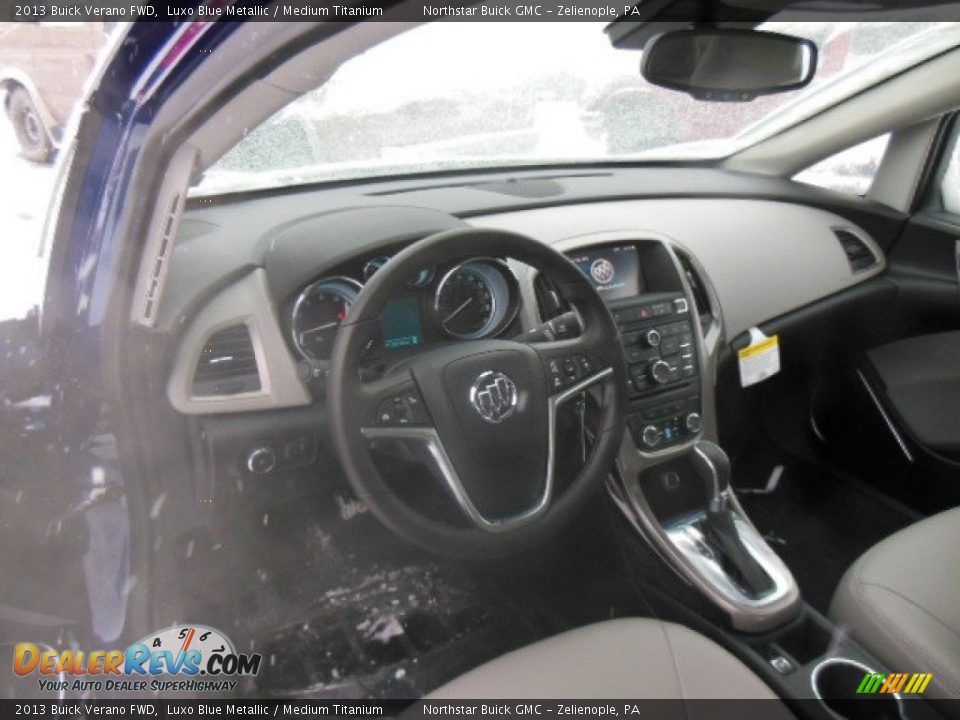 2013 Buick Verano FWD Luxo Blue Metallic / Medium Titanium Photo #10