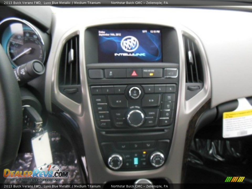 2013 Buick Verano FWD Luxo Blue Metallic / Medium Titanium Photo #16