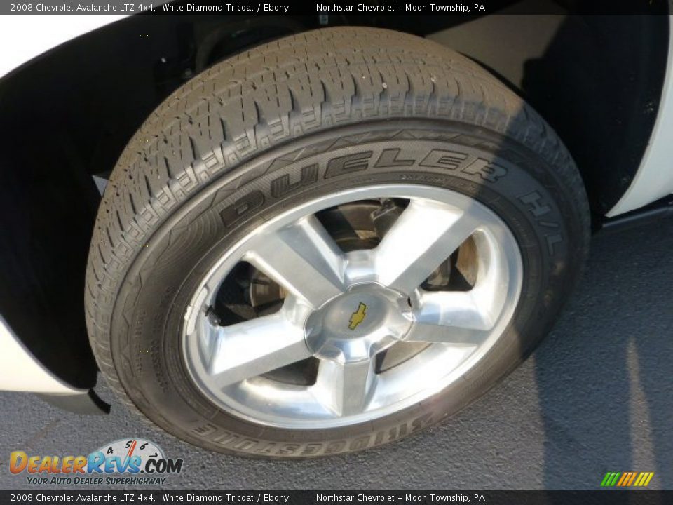 2008 Chevrolet Avalanche LTZ 4x4 White Diamond Tricoat / Ebony Photo #9